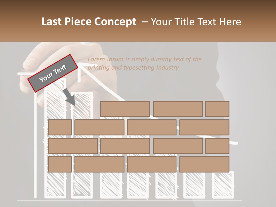 A Business Man Drawing A Graph On A Screen PowerPoint Template