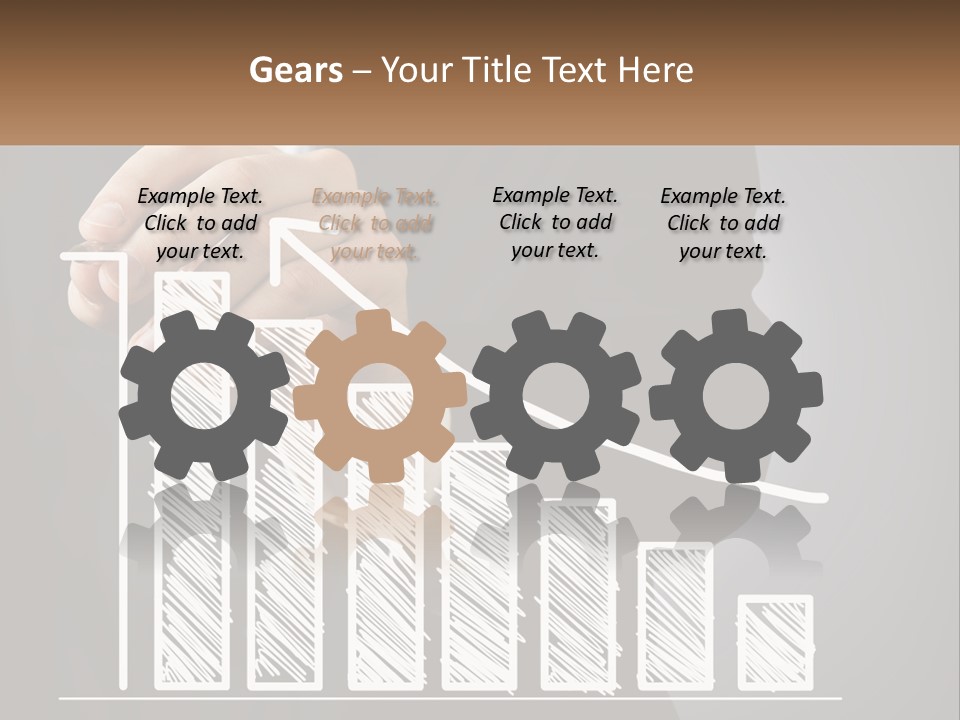 A Business Man Drawing A Graph On A Screen PowerPoint Template