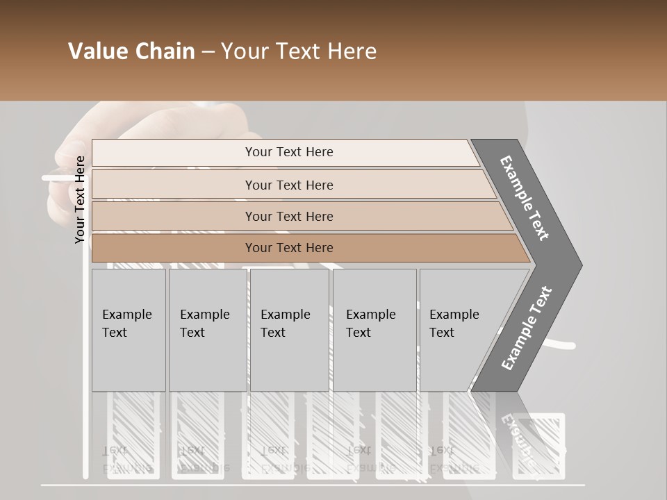 A Business Man Drawing A Graph On A Screen PowerPoint Template
