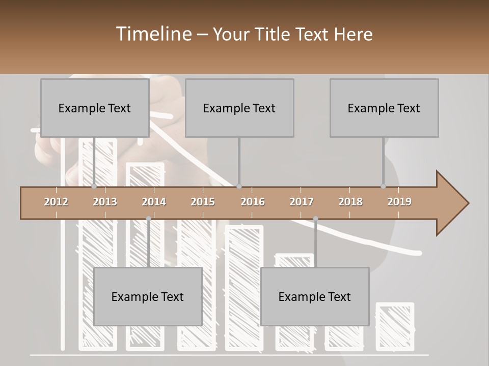 A Business Man Drawing A Graph On A Screen PowerPoint Template