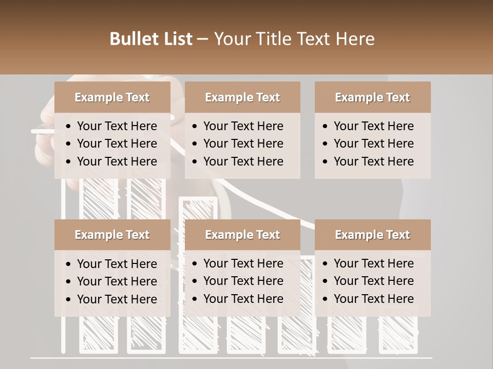 A Business Man Drawing A Graph On A Screen PowerPoint Template
