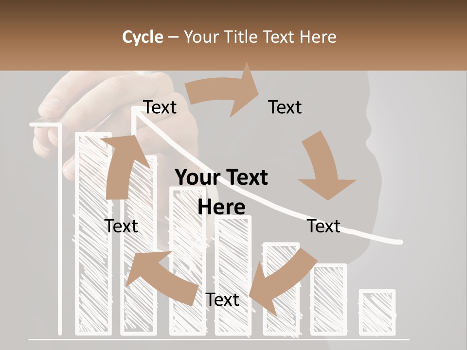 A Business Man Drawing A Graph On A Screen PowerPoint Template