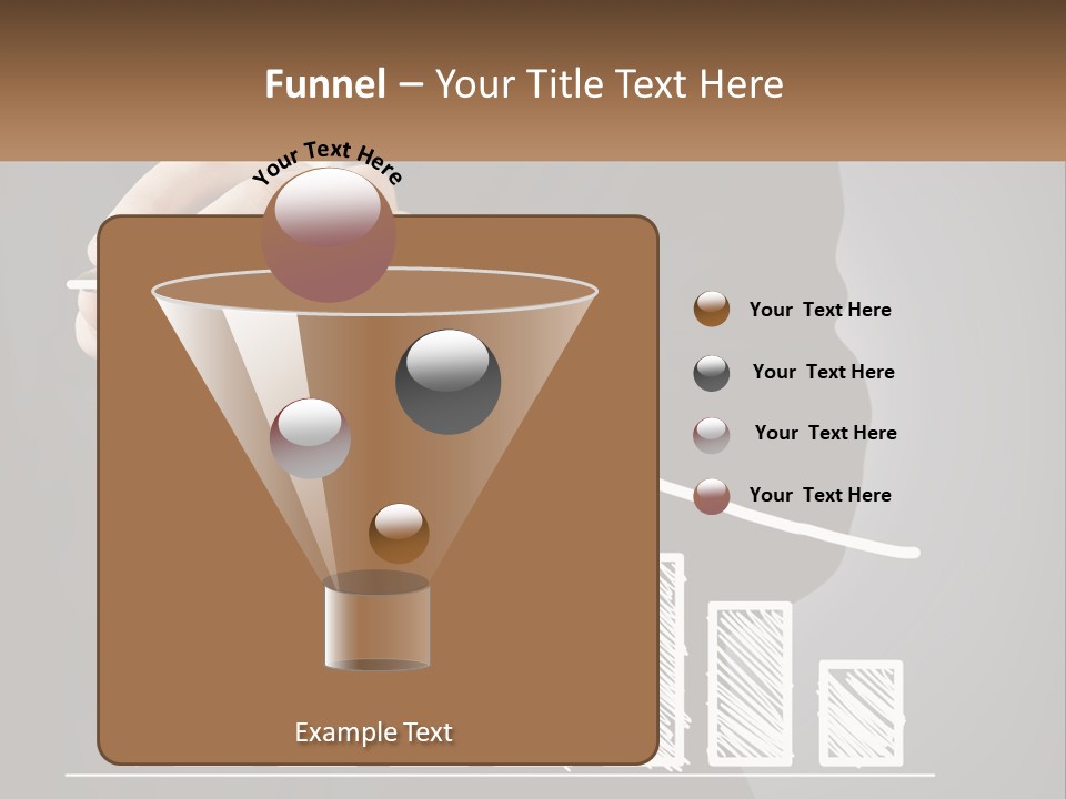 A Business Man Drawing A Graph On A Screen PowerPoint Template
