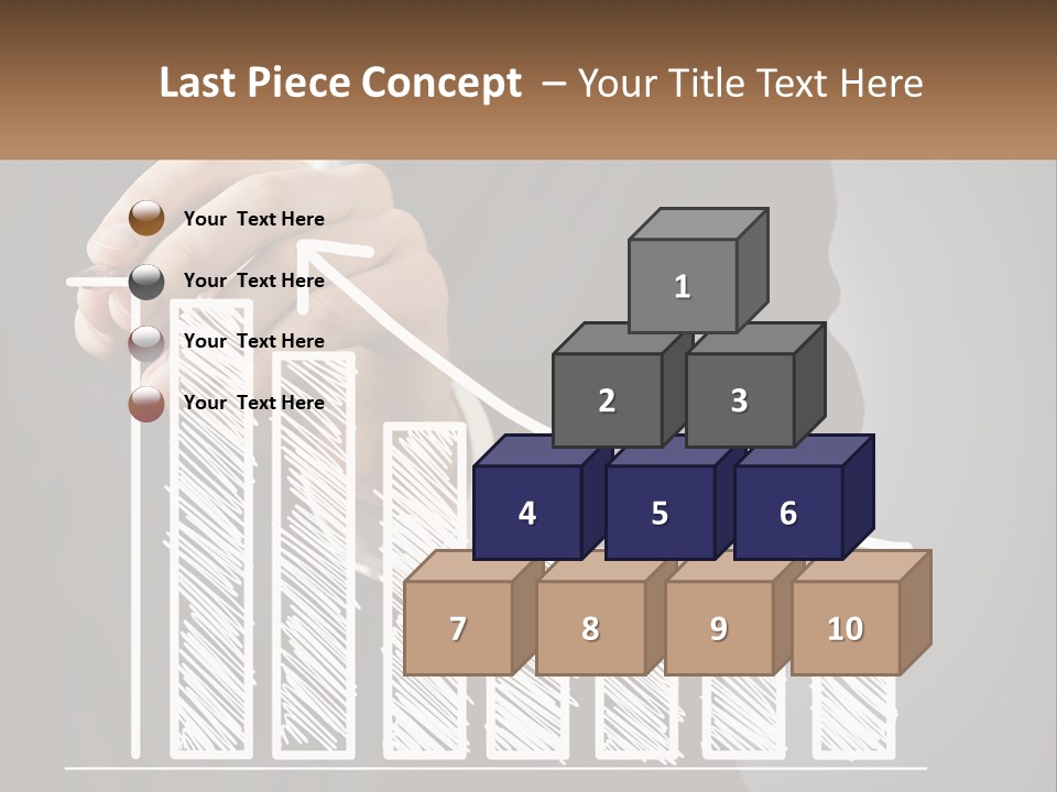 A Business Man Drawing A Graph On A Screen PowerPoint Template