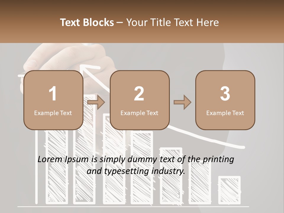 A Business Man Drawing A Graph On A Screen PowerPoint Template