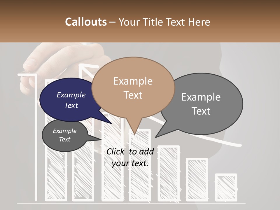 A Business Man Drawing A Graph On A Screen PowerPoint Template