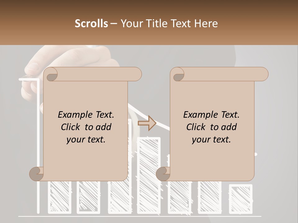 A Business Man Drawing A Graph On A Screen PowerPoint Template