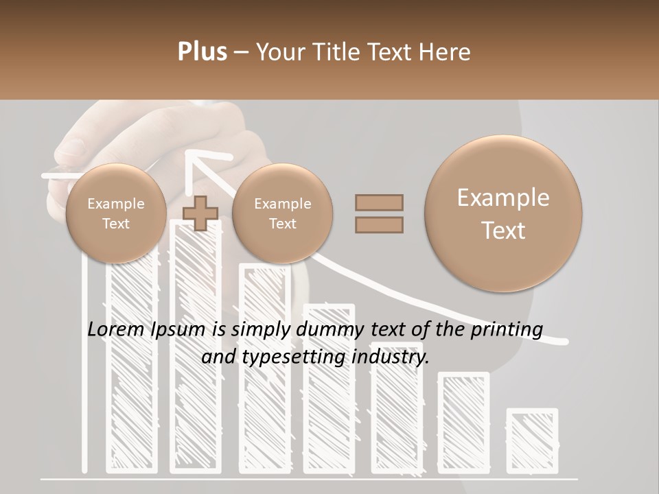 A Business Man Drawing A Graph On A Screen PowerPoint Template