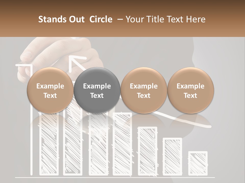 A Business Man Drawing A Graph On A Screen PowerPoint Template