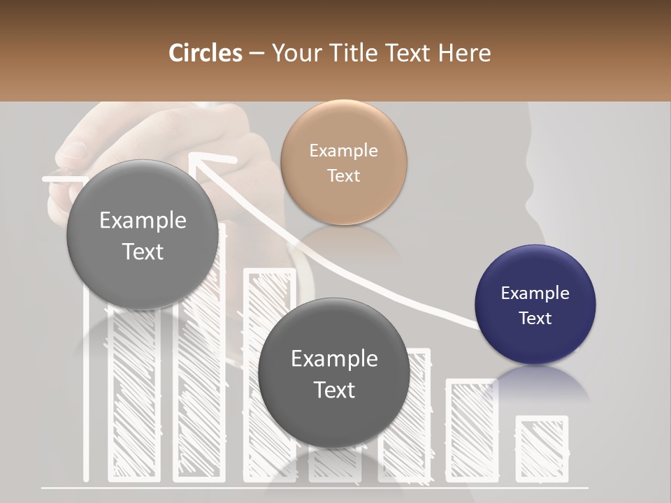 A Business Man Drawing A Graph On A Screen PowerPoint Template