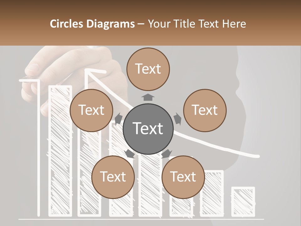 A Business Man Drawing A Graph On A Screen PowerPoint Template