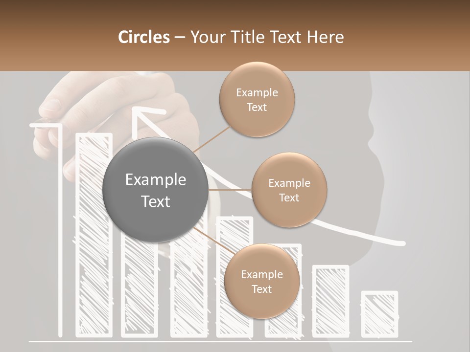 A Business Man Drawing A Graph On A Screen PowerPoint Template