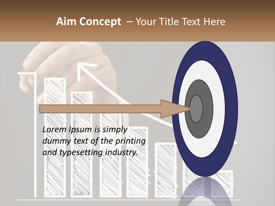 A Business Man Drawing A Graph On A Screen PowerPoint Template