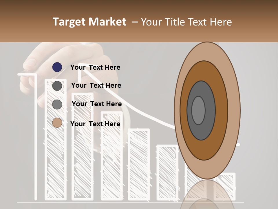 A Business Man Drawing A Graph On A Screen PowerPoint Template