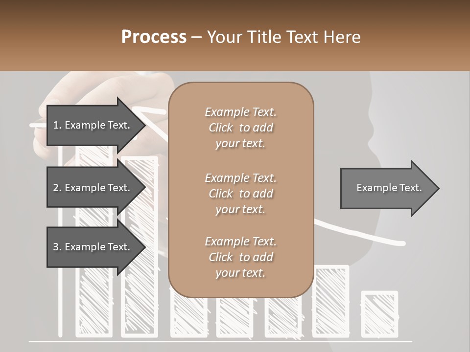 A Business Man Drawing A Graph On A Screen PowerPoint Template