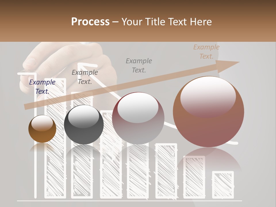 A Business Man Drawing A Graph On A Screen PowerPoint Template