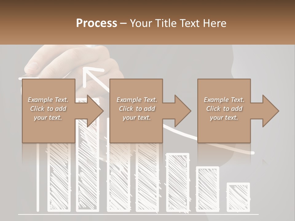 A Business Man Drawing A Graph On A Screen PowerPoint Template