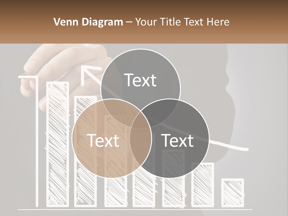 A Business Man Drawing A Graph On A Screen PowerPoint Template