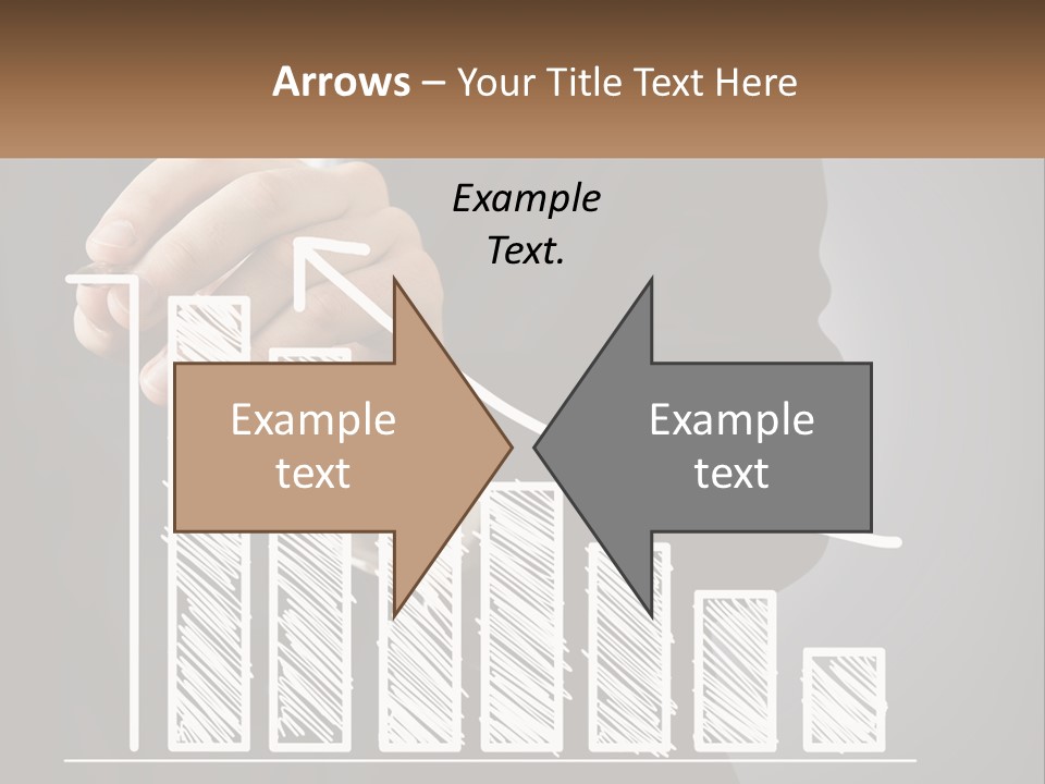 A Business Man Drawing A Graph On A Screen PowerPoint Template