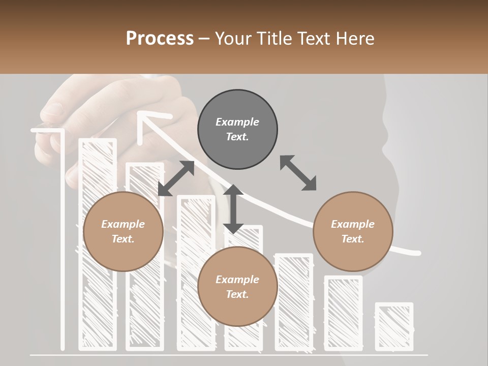 A Business Man Drawing A Graph On A Screen PowerPoint Template