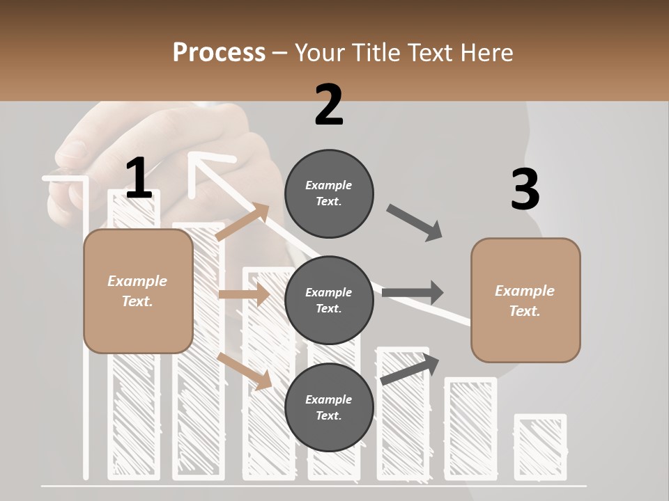 A Business Man Drawing A Graph On A Screen PowerPoint Template