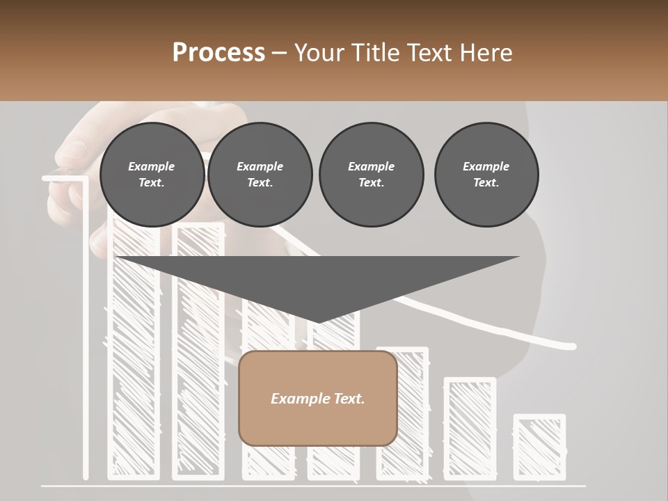 A Business Man Drawing A Graph On A Screen PowerPoint Template