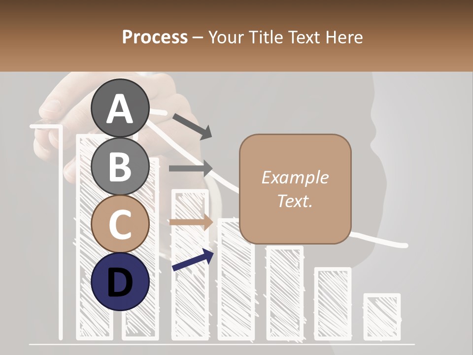 A Business Man Drawing A Graph On A Screen PowerPoint Template