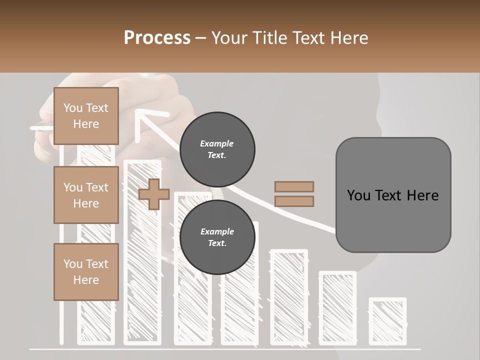 A Business Man Drawing A Graph On A Screen PowerPoint Template