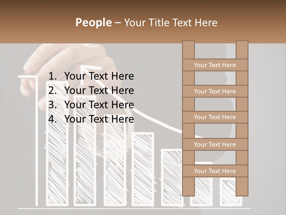 A Business Man Drawing A Graph On A Screen PowerPoint Template