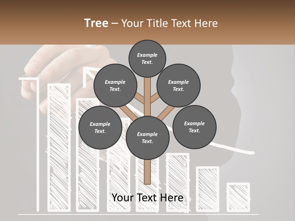 A Business Man Drawing A Graph On A Screen PowerPoint Template