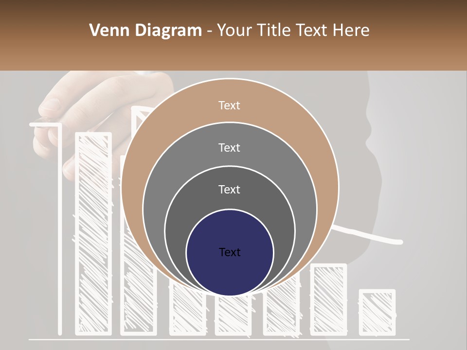 A Business Man Drawing A Graph On A Screen PowerPoint Template