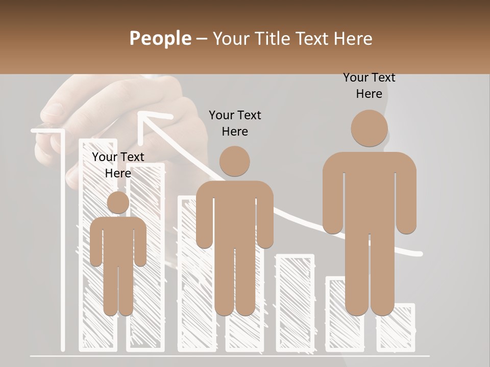 A Business Man Drawing A Graph On A Screen PowerPoint Template
