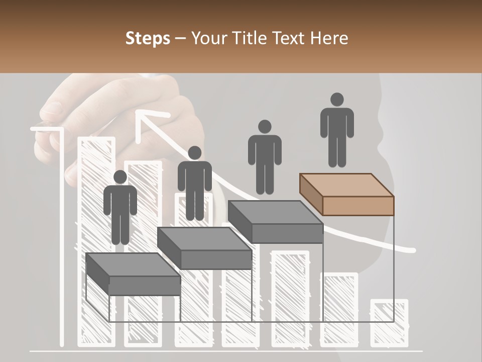 A Business Man Drawing A Graph On A Screen PowerPoint Template