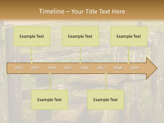 A Wooden Bench Sitting On Top Of A Lush Green Field PowerPoint Template