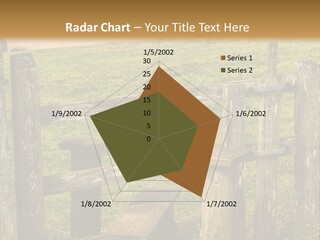 A Wooden Bench Sitting On Top Of A Lush Green Field PowerPoint Template
