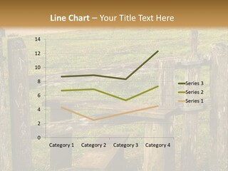 A Wooden Bench Sitting On Top Of A Lush Green Field PowerPoint Template