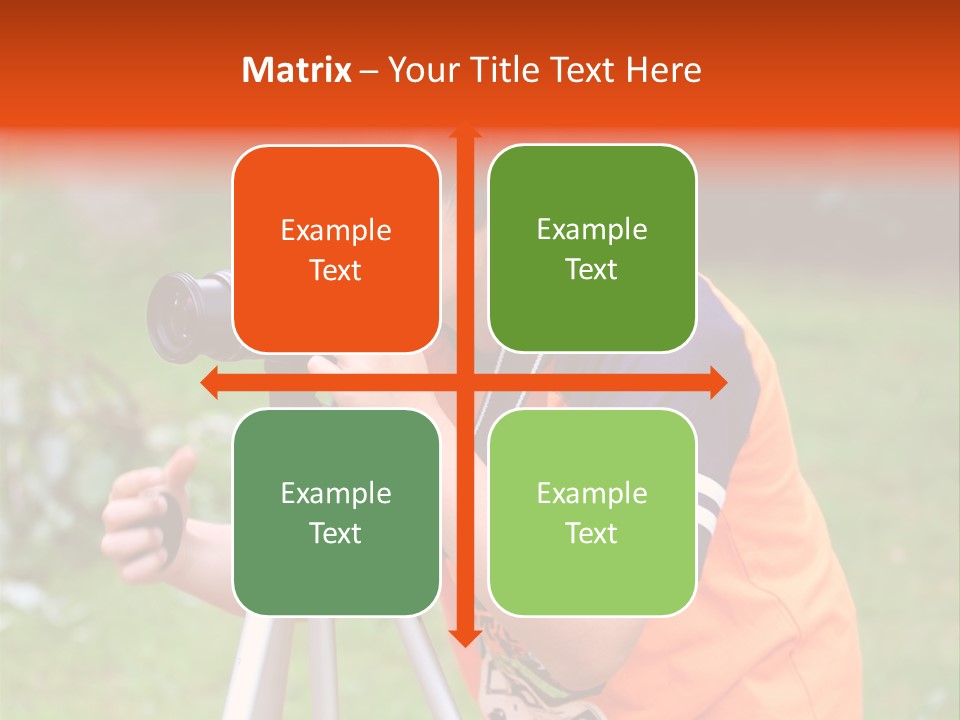 A Young Boy Taking A Picture With A Camera PowerPoint Template