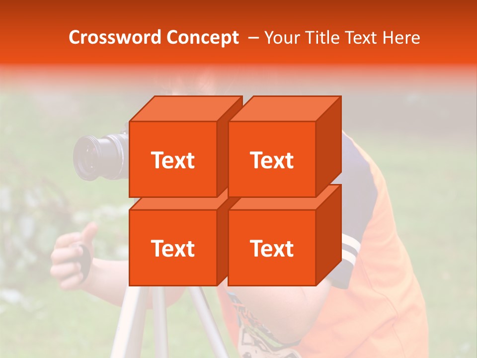 A Young Boy Taking A Picture With A Camera PowerPoint Template
