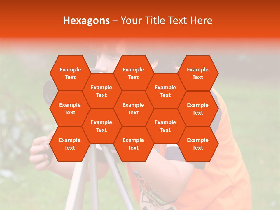 A Young Boy Taking A Picture With A Camera PowerPoint Template