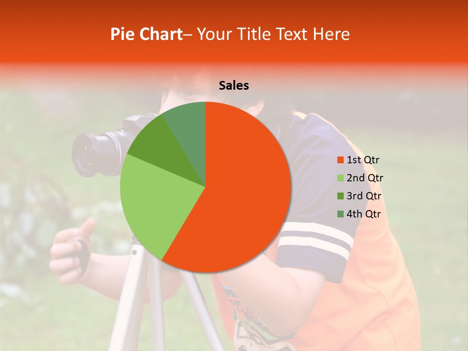 A Young Boy Taking A Picture With A Camera PowerPoint Template