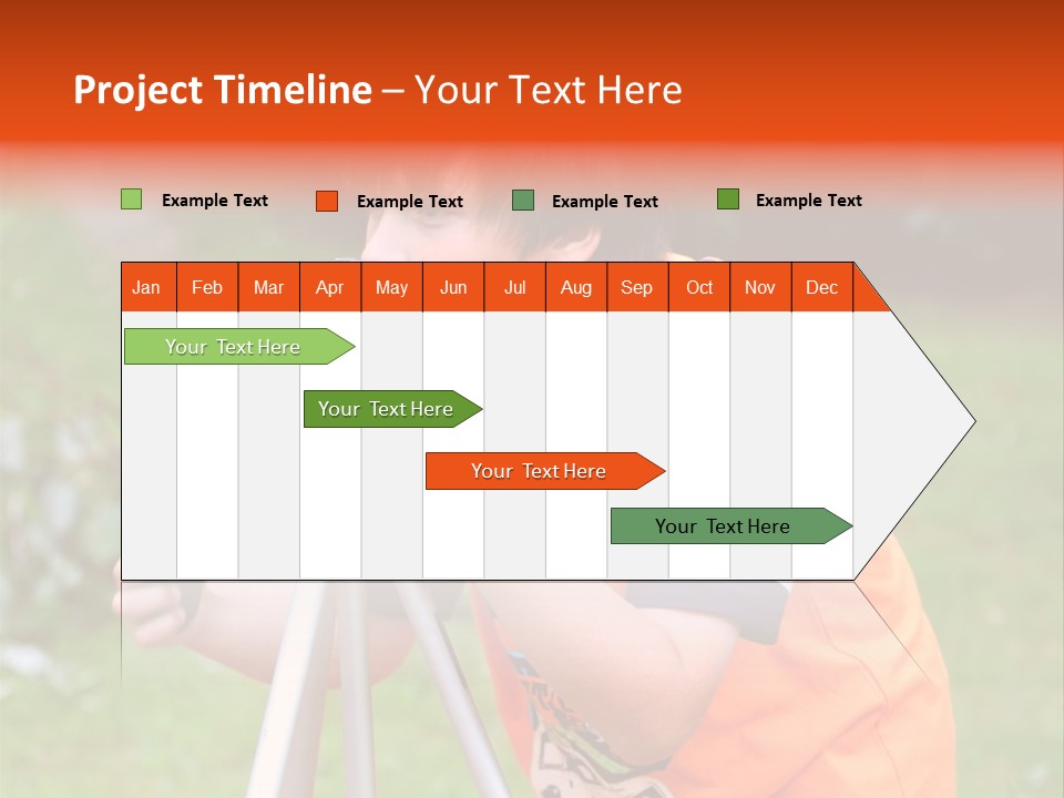 A Young Boy Taking A Picture With A Camera PowerPoint Template
