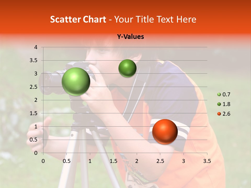 A Young Boy Taking A Picture With A Camera PowerPoint Template