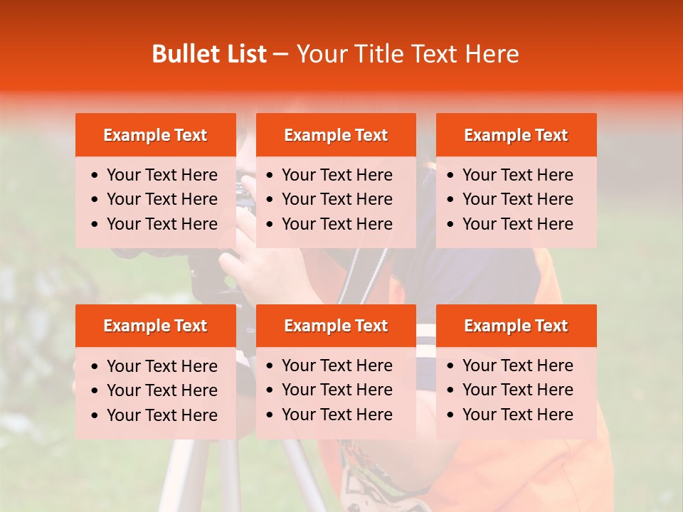 A Young Boy Taking A Picture With A Camera PowerPoint Template