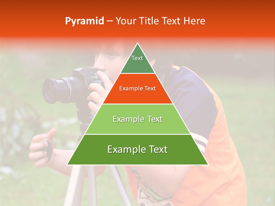 A Young Boy Taking A Picture With A Camera PowerPoint Template