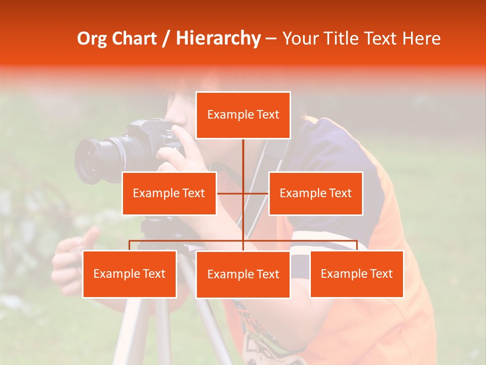 A Young Boy Taking A Picture With A Camera PowerPoint Template