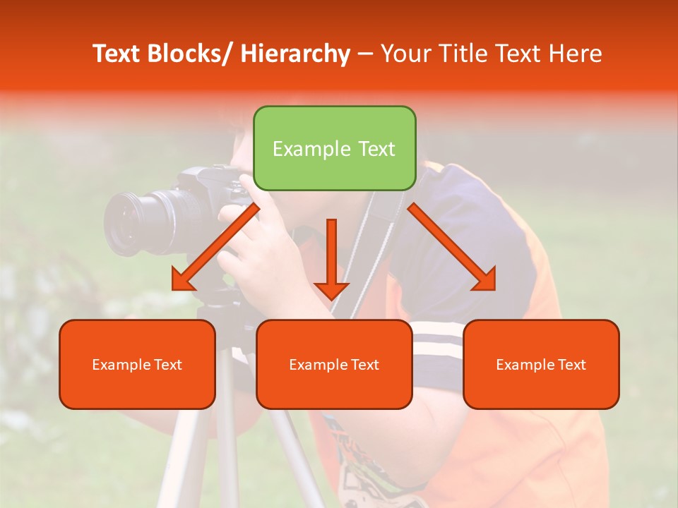 A Young Boy Taking A Picture With A Camera PowerPoint Template