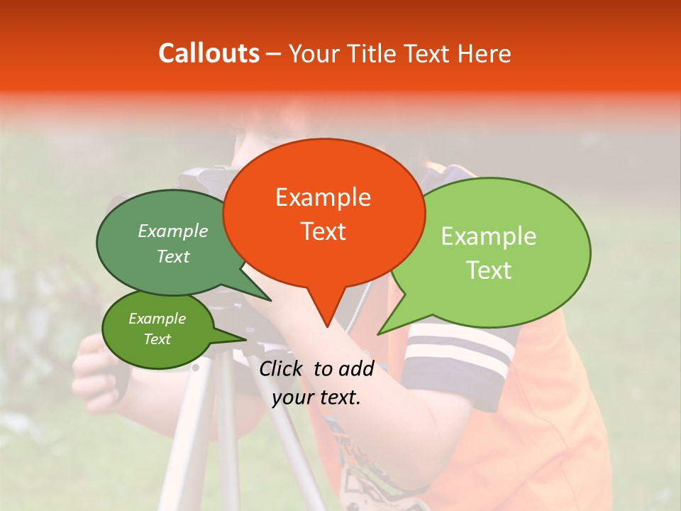 A Young Boy Taking A Picture With A Camera PowerPoint Template