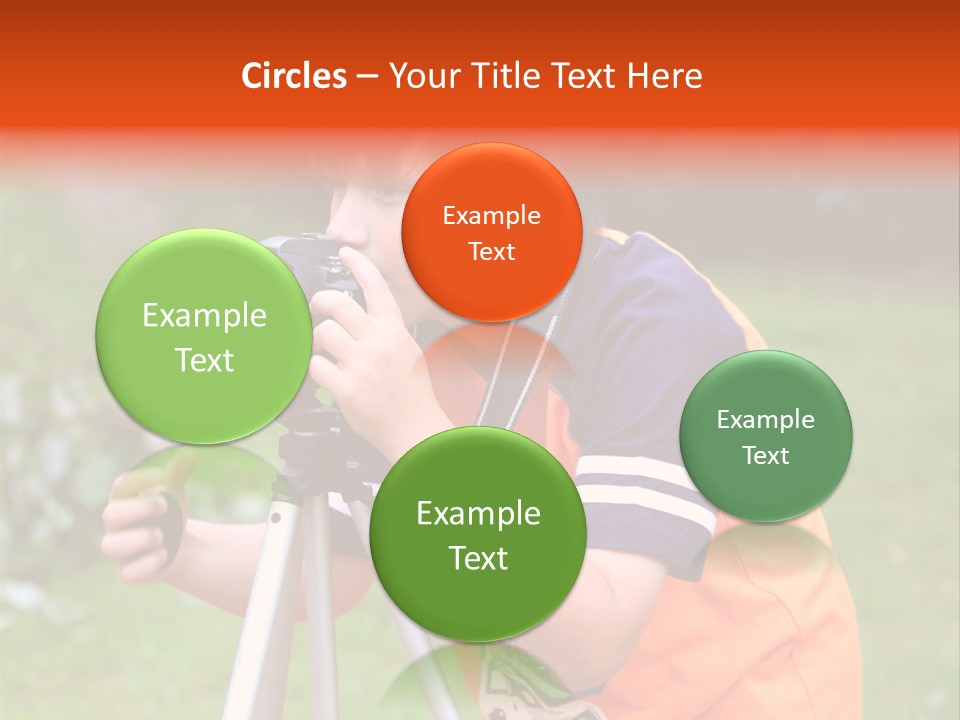 A Young Boy Taking A Picture With A Camera PowerPoint Template