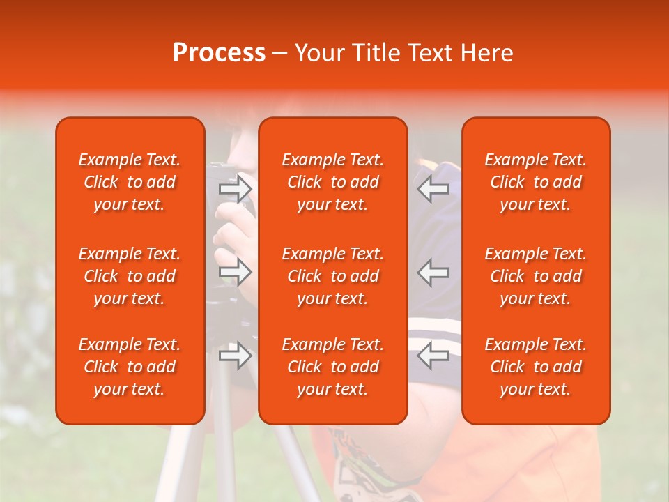 A Young Boy Taking A Picture With A Camera PowerPoint Template