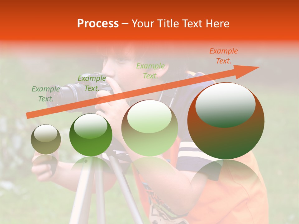 A Young Boy Taking A Picture With A Camera PowerPoint Template